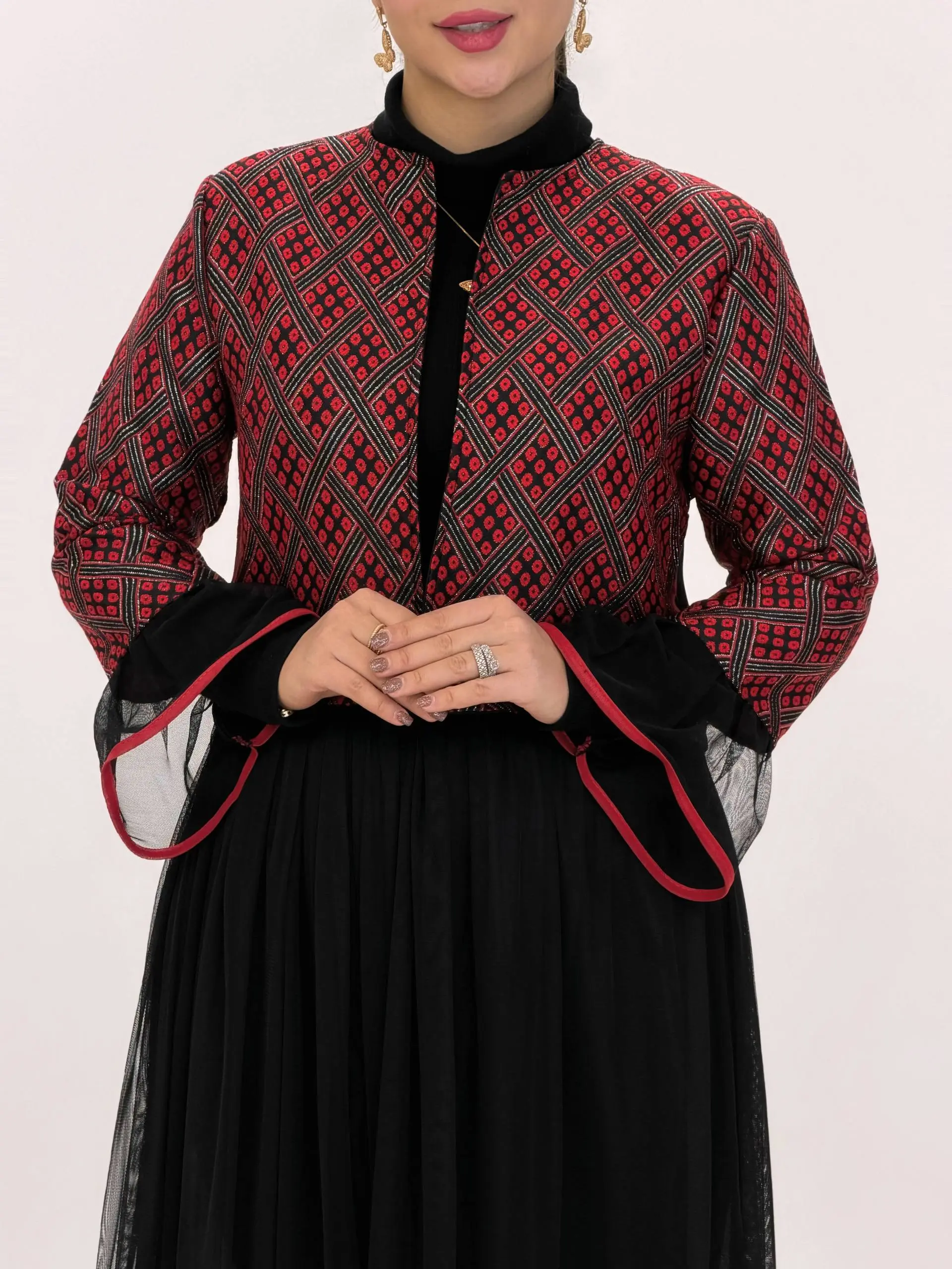 3860-کت و دامن گیلاس